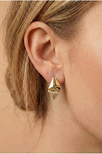 Liviena أقراط أكسيس الذهبية الفولاذية