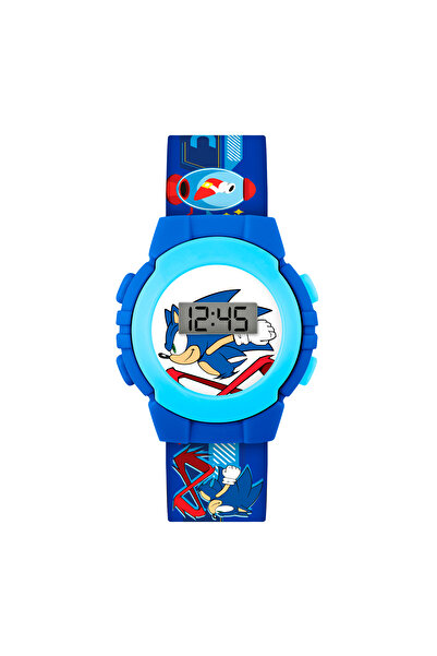 SONIC THE HEDGEHOG Sega Blue Digital Watch