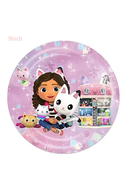 Choice ١٠ قطع من أطباق مقاس ٩ بوصات، زينة لحفلات أعياد ميلاد بيوت الدمى، أكوا...