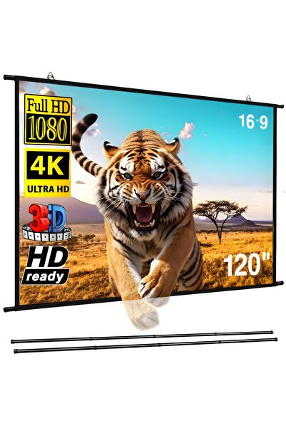 Linomag Οθόνη προβολής, επιτοίχια, 120", Linomag®, με τηλεσκοπική βάση από αν...