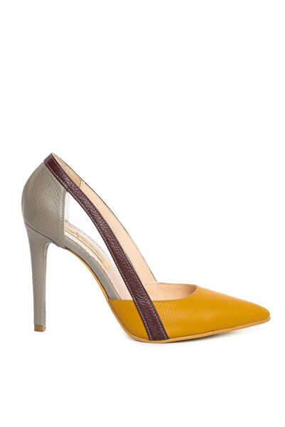 The 5th Element Stiletto shoes genuine leather Yellow Transparent