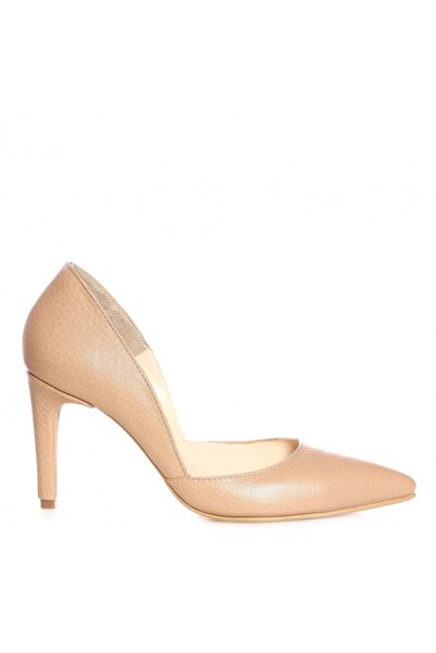 The 5th Element Nude Cappuccino genuine leather stiletto shoes