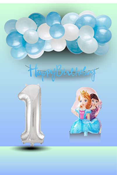 tedaks مجموعة بالونات فويل مزدوجة على شكل أميرة من فروزن تيما، بالونات زرقاء ...