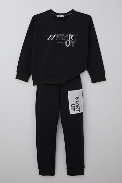 Breeze Σετ αθλητικής φόρμας για αγόρια με γράμματα με τύπωμα και λεπτομέρεια ...