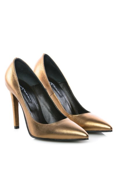 The 5th Element Pantofi stiletto piele naturala Auriu Bronze
