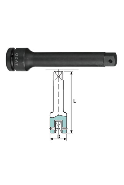 Özat Προέκταση κρούσης 3/8'' 3/8''