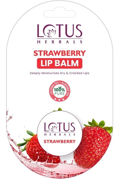 Lotus Strawberry Lip Balm 5g, Lip Care