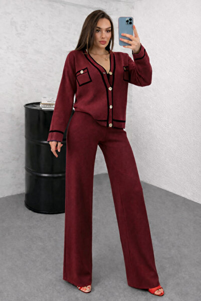 elbisereyonda Set tricotaj din două piese, compus din cardigan cu buzunare și...