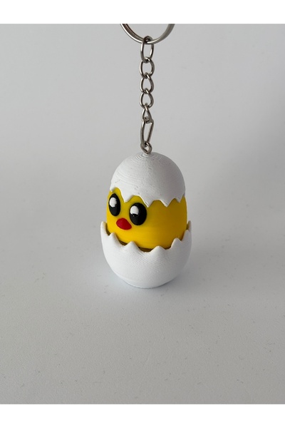 Puzimo Push-And-Pull Chick Keychain – Cute Figured Stress Relief Accessory