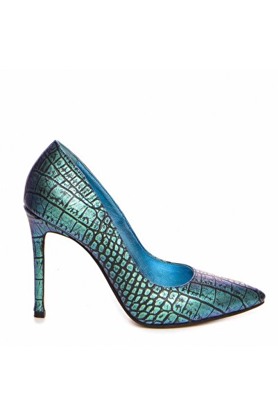The 5th Element Pantofi stiletto piele naturala Turcoaz