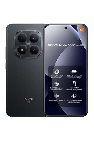 Xiaomi Redmi Note 15 Pro+ 5G Dual SIM+eSIM Black 12GB RAM 512GB 5G