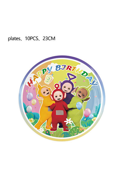 Miniso ١٠ قطع من أطباق تليتابيز مقاس ٩ بوصات لتزيين حفلات أعياد ميلاد الأطفال...