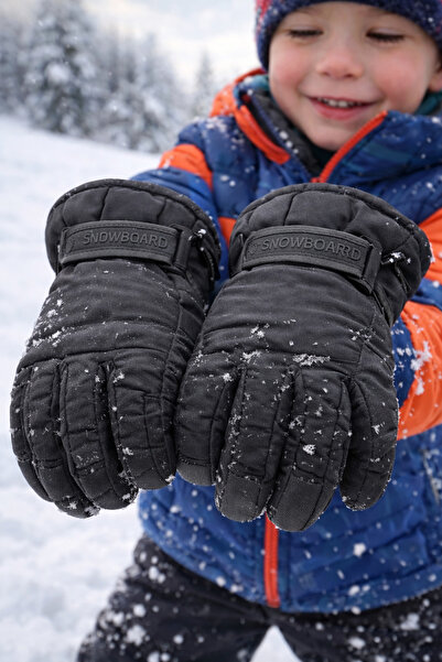 Muraty Mănuși de iarnă pentru schi pe zăpadă pentru copii Kitti 9-16 ani, căp...