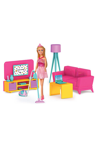 Sayıcı Kids غرفة معيشة ليندا - غرفة معيشة للأطفال مع مجموعة إكسسوارات ملونة، ...