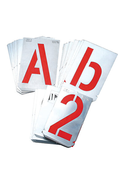 Heidenpeter Σετ στένσιλ γραμμάτων A-Z & (27 τεμάχια) 50 mm