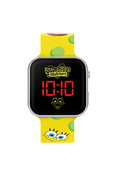 SPONGEBOB Nickelodeon Yellow LED Watch with Printed Character Strap