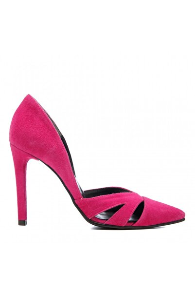 The 5th Element Pantofi stiletto piele naturala Fuchsia Cut Out