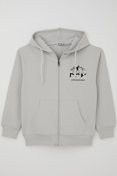 ALG Boy's Cardigan with Zipper, Motivational Themed Back Panel, Printed 10-13...