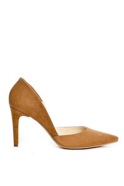 The 5th Element Camel Brown genuine leather stiletto shoes