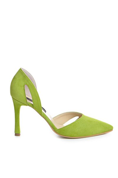 The 5th Element Zaira lime green genuine leather stiletto shoes