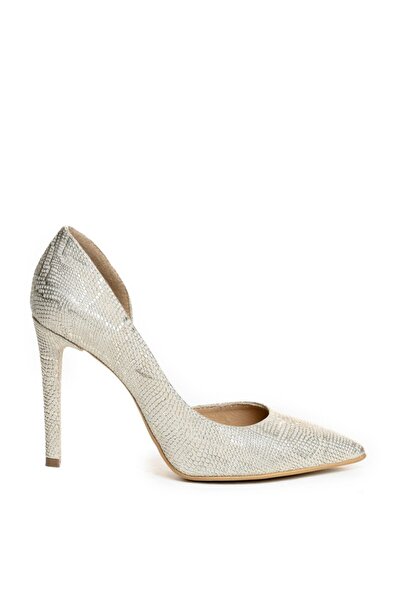 The 5th Element Pantofi Stiletto Piele Naturala Nude Gold Cut