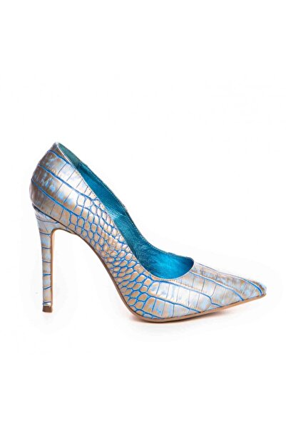 The 5th Element Pantofi stiletto piele naturala Bleu