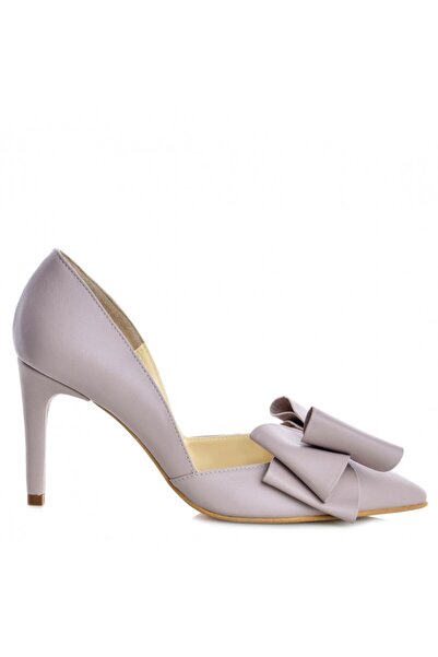 The 5th Element Pantofi stiletto piele naturala Lila cu funda