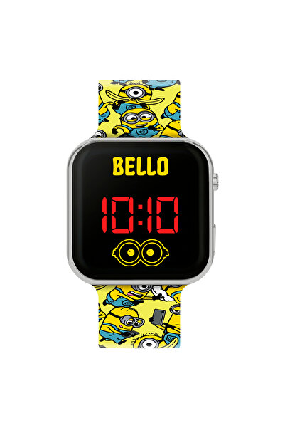 Minions Printed Strap LED Watch