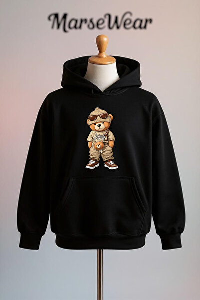 Vordevia Printed Cotton 3 Thread O Oversized K Hooded Sweatshirt