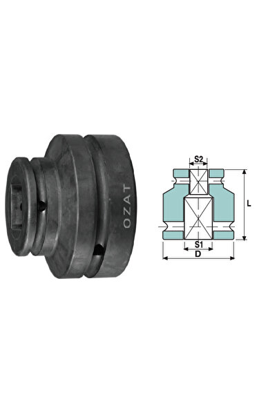 Özat Προσαρμογέας κρούσης θηλυκό-θηλυκό 1'' 3/4''