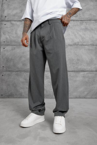 NOMARC Pantaloni largi din țesătură GST, antracit, pentru bărbați