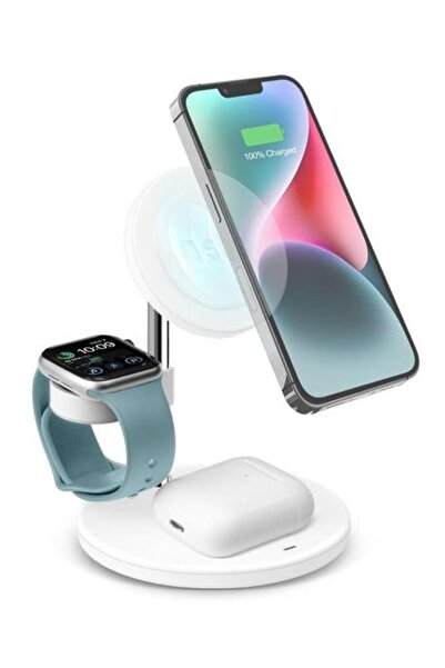 Other Încărcător wireless SBS 3 în 1 15W Alb TEWIRMAG3IN1