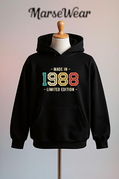 Vordevia Printed Cotton 3 Thread O Oversized K Hooded Sweatshirt