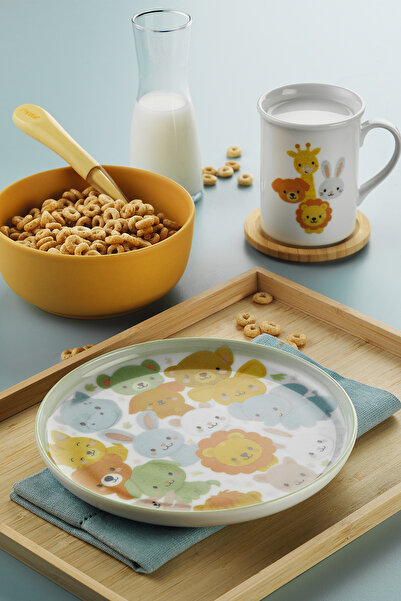 Kütahya Porselen Minizoo 3 Parça Mama Takımı