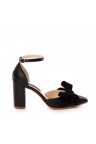 The 5th Element Pantofi Piele Naturala Dama Negru Urban Bow