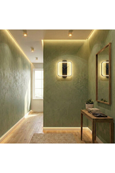 ACROLITE 30x30cm Dekoratif Işıklı Duvar Saati Aplik