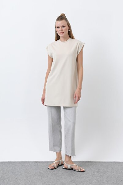 Puane Women's Sleeveless Long Undergarment - 40008Tsh - Beige