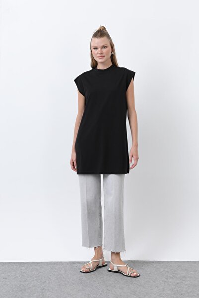 Puane Γυναικείο Αμάνικο Μακρύ Εσώρουχο - 40008TSH - ΜΑΥΡΟ