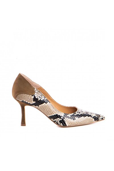 The 5th Element Khaki Elise genuine leather stiletto shoes