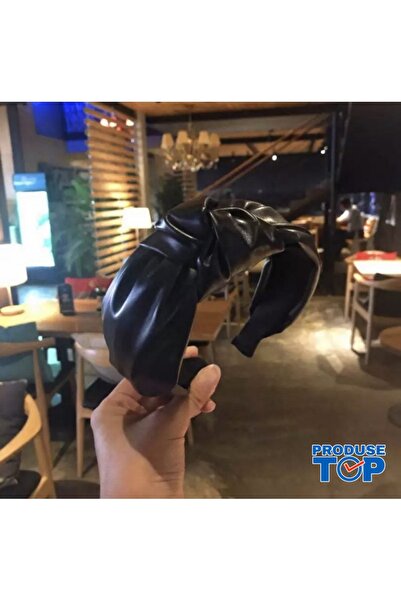 Produse.Top Bandă de susținere, coroană din piele moale neagră BP04