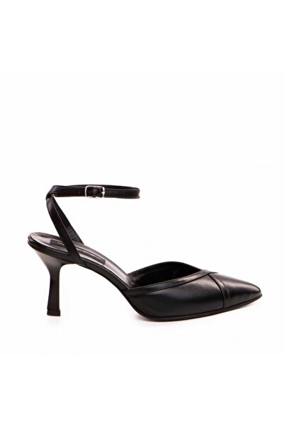 The 5th Element Vivian Black genuine leather stiletto shoes