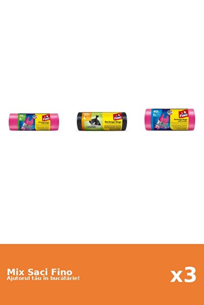 Fino Set 3 Saci Fino: 1x 70 l, 1x 30 buc, 1x 40 l