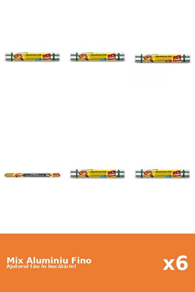 Fino Set 6 Aluminiu Fino: 4x 20 m, 1x 10 m, 1x 8 m