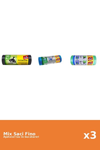 Fino Set 3 Saci Fino: 2x 20 buc, 1x 30 buc