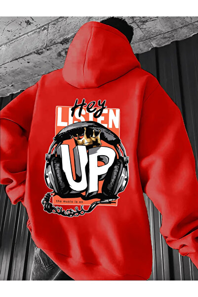 ELAN WEAR Arka Printed Women/Men Unisex Oversized Hooded Sweatshirt