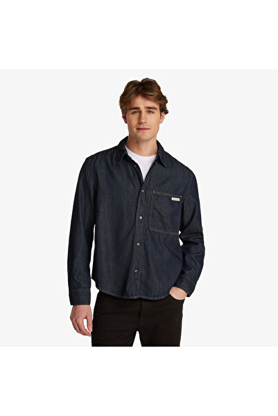 Calvin Klein Erkek Mavi Gömlek