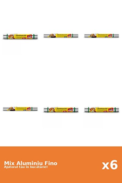 Fino Set 6 Aluminiu Fino: 3x 10 m, 3x 8 m