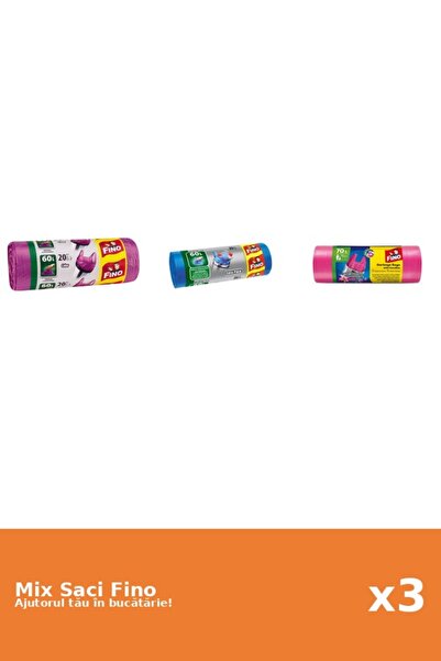 Fino Set 3 Saci Fino: 2x 20 buc, 1x 70 l