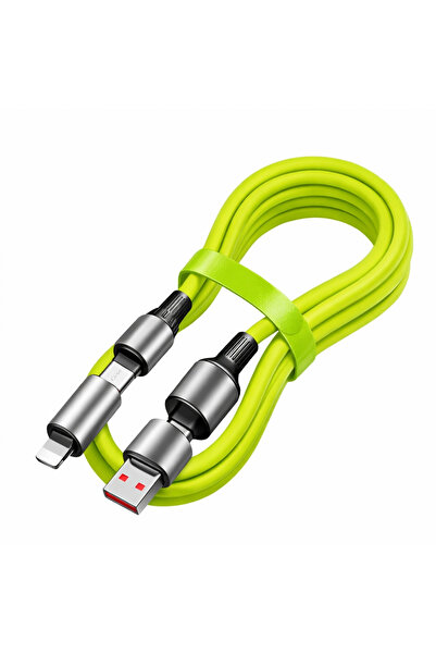 jetucuzal Platoon PL-8632 4-in-1 240W PD Hızlı Şarj Kablosu – Type-C Lightnin...