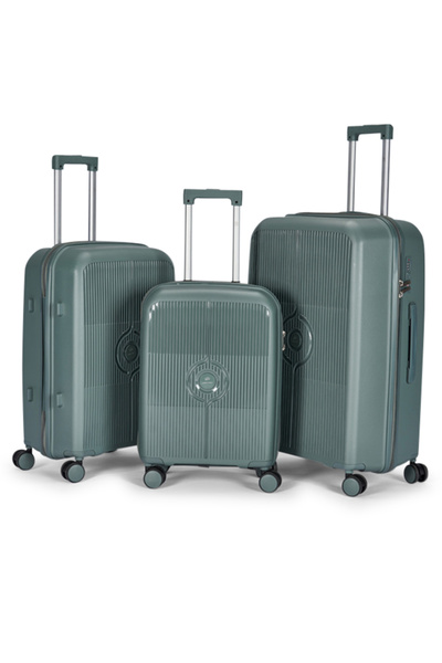 LİMRA A travel luggage set consisting of 3 wheeled suitcases with a sturdy an...